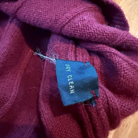 Vintage Polo Ralph Lauren 100% Lambs Wool Sweater Vest Men’s Size XL Burgundy - Picture 6 of 9